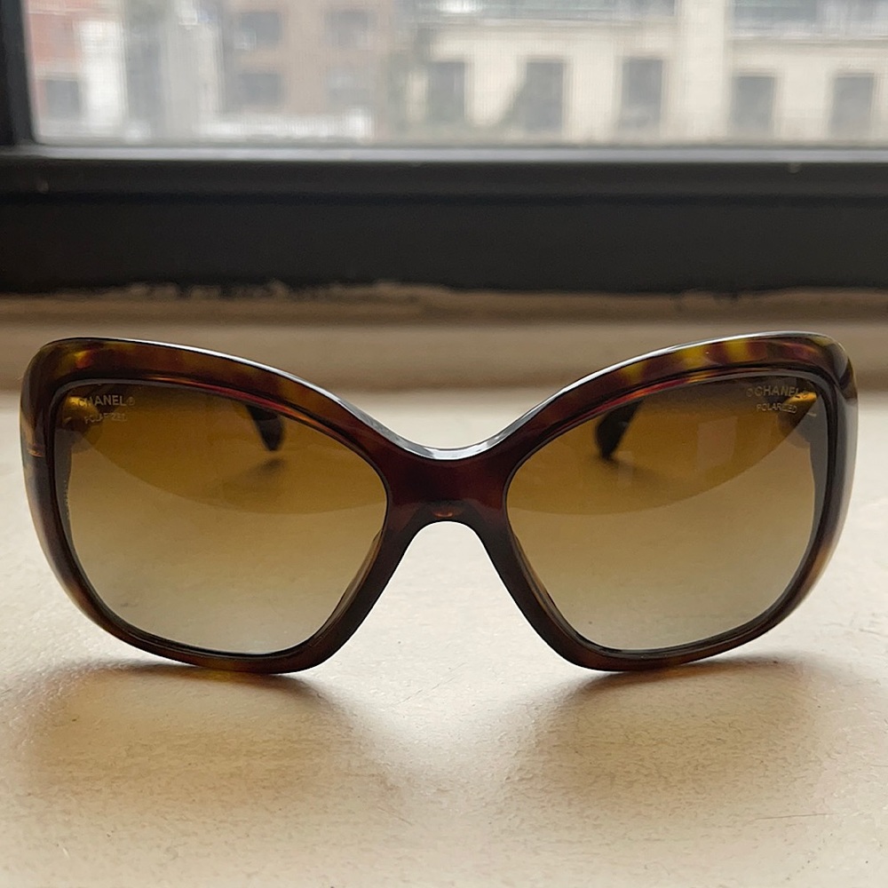 Authentic Chanel Sunglasses with Pearl detail